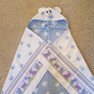 HOME TRENDS - Cute Cat & Dog Print Bath Towel